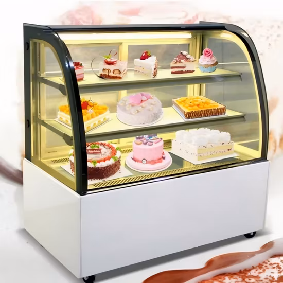 Frigorifero per panetteria Frigorifero per torte Porta in vetro Vetrina per torte Vetrina refrigerante Congelatore Vetrina per dolci