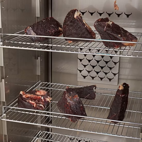 Frigoriferi per la stagionatura Bistecca di manzo a risparmio energetico Maturazione a secco di manzo Armadietto per carne di manzo Frigorifero per invecchiamento